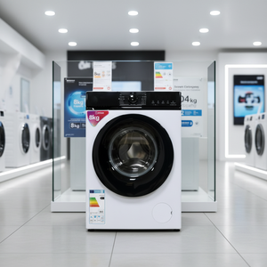 Lave-linge compact à chargement frontal <span class=keywords><strong>de</strong></span> 8 kg, grande capacité, automatique, à rouleaux, économe en énergie, pour usage domestique, hôtelier et locatif, prise US/UK - Product Image 1