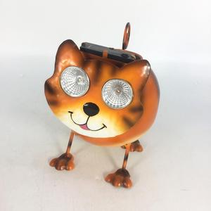 Solar Garden <b>Light</b> Cat Shape <b>LED</b> Outdoor Decorative Plant Pot With Solar Panel - Product Image 1