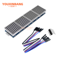 MAX7219 Modul Dot Matrix 4-dalam-satu Modul Tampilan Dot Matrix Modul Driver Kontrol Mikrokomputer Satu Chip