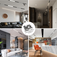 Lampe sur rail Led magnétique réglable en fer et aluminium, montage en Surface, 6W 12W 18W 20W 24W 30W 40W, 10 pièces