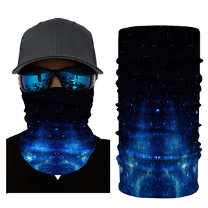 Mascarilla Facial con Estampado de Cielo Estrellado, Calentador de Cuello, Talla Única, Multifuncional, Pañuelo para Ciclismo - Product Image 1