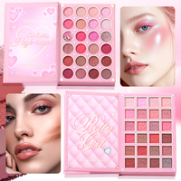 Kits de maquillage ROMCOM : fard à joues, illuminateur, contour, poudre à sourcils, rouge à lèvres liquide, sérum pour cils, mascara pour tous vos besoins de maquillage