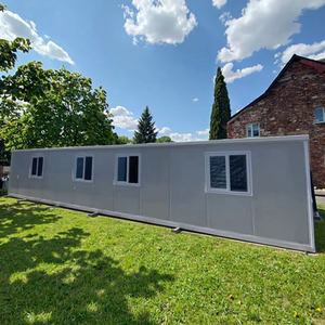 Bureau préfabriqué en conteneur de 20 pieds, bureau de chantier portable avec toilettes, bâtiment modulaire préfabriqué pour chantier de construction à faible coût - Product Image 2