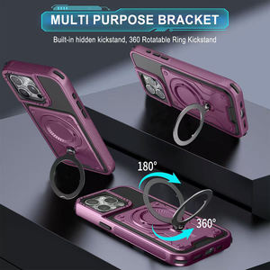 Nueva llegada armadura soporte magnético <span class=keywords><strong>funda</strong></span> de teléfono móvil para Motorola Edge 50 NEO FUION G54 G55 G35 G34 G85 G53 G52 G82 G34 G64 G85 - Product Image 2