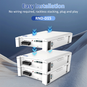 แบตเตอรี่ลิเธียมไอออนแบบไฮบริด 51.2V สำหรับเก็บพลังงานแสงอาทิตย์ ระบบ RS485 สามารถวางซ้อน/ติดผนังได้ สำหรับจ่ายไฟฉุกเฉินในครัวเรือน รุ่น RND-D - Product Image 5