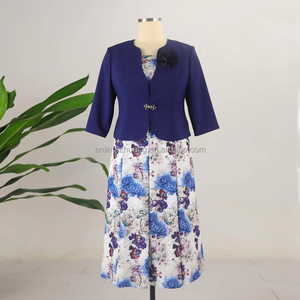 Robe de princesse décontractée à boutons et motifs floraux orange pour femmes grandes tailles, 100 % polyester respirant, longueur genou, tenue d'église - Product Image 2