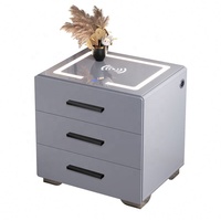 Table de chevet intelligente King, produits ménagers Offre Spéciale, mobilier de chambre à coucher Rechargeable sans fil avec table de chevet à trois tiroirs