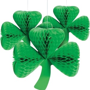 Ornements Nid d'Abeille Trèfle Décorations Fête de la Saint-Patrick Chapeau Vert <span class=keywords><strong>Irlandais</strong></span> Fête du Vert Vente Chaude Fournitures de Fête en Papier Durables - Product Image 6