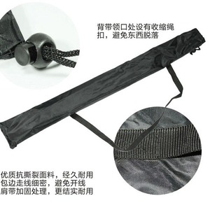 Sac pour bâtons de randonnée 45x11cm 74x14cm avec bretelles, sac de rangement léger en tissu Oxford pour bâtons de trekking, sac de voyage unisexe - Product Image 4