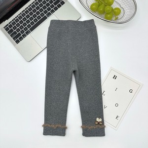 Pantalones de Punto con Apliques de Orejas de Conejo <span class=keywords><strong>para</strong></span> Niñas Pequeñas, con Ribete de Peluche, Forro Polar, Elásticos, Suaves, <span class=keywords><strong>para</strong></span> Otoño e Invierno, Leggings <span class=keywords><strong>para</strong></span> Bebés y Niñas Pequeñas - Product Image 2