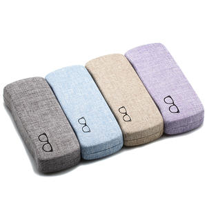 Étui à <span class=keywords><strong>lunettes</strong></span> rigide surdimensionné avec logo personnalisé, en tissu de lin coloré, boîte de protection <span class=keywords><strong>pour</strong></span> <span class=keywords><strong>lunettes</strong></span> de soleil, étui personnalisable - Product Image 2
