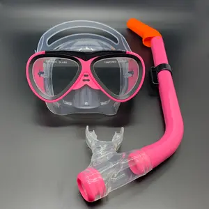 Kids Snorkeling Diving Set Anti Fog Dive Óculos Crianças Meninos Meninas Snorkel Máscara para Respiração Subaquática