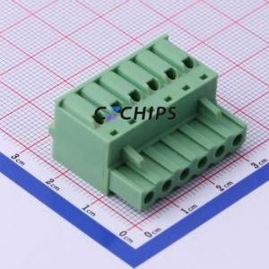 XY2500F-K-5.0-6P Plug-in Terminal Block P=5mm Connector ( Connector Type: Plug )( Construction: 1x6P )( Pitch: 5mm ) - Product Image 1