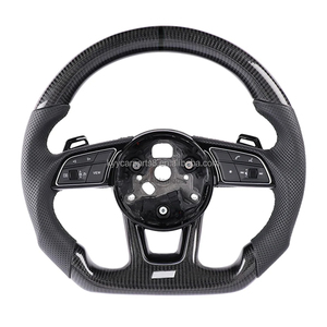 Volante in Fibra di Carbonio Personalizzato per Serie <span class=keywords><strong>Audi</strong></span> RS RS3 RS4 RS5 <span class=keywords><strong>RS6</strong></span> RS7 S3 S4 S5 Vecchia Serie B8 A8 R8 Q7 Q5 - Product Image 1