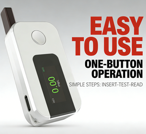 Alcoholímetro AECTEC K1 con Sensor de Celda de Combustible, Mini, Ultraligero, Recargable, Pantalla LCD IPS, Alta Precisión, con Registro de Pruebas para Auto/Bar/Escuela - Product Image 3