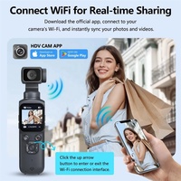 Cámara de Acción Inalámbrica 4K de 1.72'' con EIS Antivibración, Resistente al Agua, Pantalla Táctil, Videocámara HD para Deportes al Aire Libre