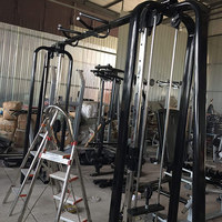 Appareil de fitness professionnel à hauteur réglable, en forme d'oiseau, avec système de poulie Smith et machine de crossover à câbles