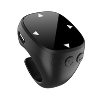 Smarter Ring Kabelloser Seitenumblätterer Touchscreen Fernbedienung für Kurzvideos Tragbarer Finger-Controller Kompatibel 24 Stunden Nutzbar