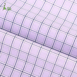 Дешевая мягкая ткань с ощущением рук, тканая клетчатая 40% полиэфирная 30% хлопковая 30% вискозная ткань, готовая к отправке - Product Image 6