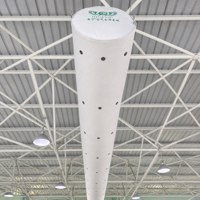 Conduit d'air en tissu industriel pour la circulation d'air en entrepôt, conduit textile micro-perforé ignifuge, taille personnalisée, conduit CVC