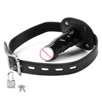 Jouets sexuels pour adultes BDSM Bondage Fétiche, Plug pénien en silicone, Dildo à boule, Bâillon à bouche ouverte