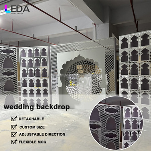Lida อุปกรณ์ตกแต่งงานแต่งงานดอกไม้ประดิษฐ์ฉากหลังแต่งงานสำหรับงานแต่งงานและงานเลี้ยง - Product Image 2