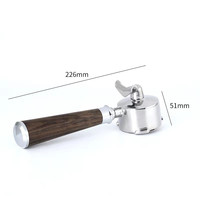 Porte-filtre à double bec de 51 mm en acier inoxydable 304 pour machine à expresso Delonghi Dedica, compatible avec les modèles EC680, EC685, EC820