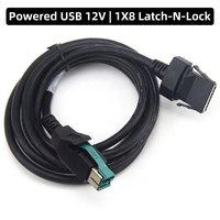 Cable NCR 1432-C478-0040 USB de 12 Voltios a 1X8 Latch-N-Lock de 4 Metros (13.12 Pies) 1432C4780040