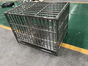 Jaula para perros de acero inoxidable de alta calidad con ruedas, conveniente casa móvil para mascotas a la venta - Product Image 3