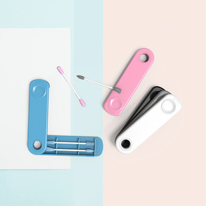 Lohas all'ingrosso nuovo Design riutilizzabile a doppia testa di alta qualità tampone pulizia orecchio trucco rimuovere tampone - Product Image 3