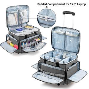 Bolsa Médica con Ruedas y Carro Desmontable, Bolsa Rodante para Enfermería con Divisores Extraíbles, Bolsas de Diseño Personalizadas para <span class=keywords><strong>Insulina</strong></span> - Product Image 2