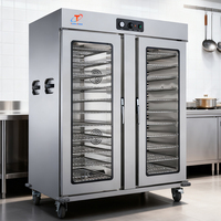 Chariot chauffe-plats électrique en acier inoxydable pour hôpitaux et hôtels, grande capacité, économe en énergie, avec plusieurs plateaux pour réchauffer les aliments