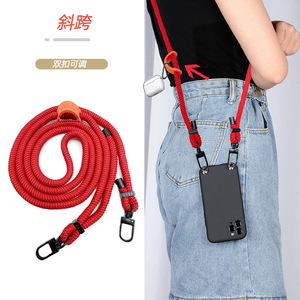 Wanlisheng Phone <b>Lanyard</b> 9mm <b>Polyester</b> Weaving Neck Strap Crossbody Anti Loss Mobile Accessory Custom Colors - Product Image 4