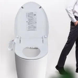 الجملة الأمريكية القياسية U شكل بطارية تعمل 2 في 1 ساخنة الاستشعار افتتاح المرحاض مقعد دون خزان المياه السيراميك