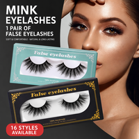 Viral 20 paires de faux cils en vison synthétique, à volume spectaculaire, multi-couches, à pointes, en bande complète, vente en gros