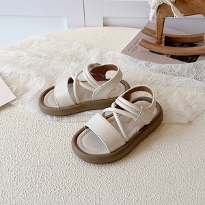 Sandali da principessa con punta aperta in stile coreano per ragazze, <span class=keywords><strong>scarpe</strong></span> estive morbide e casual alla moda per bambini piccoli e più grandi - Product Image 3