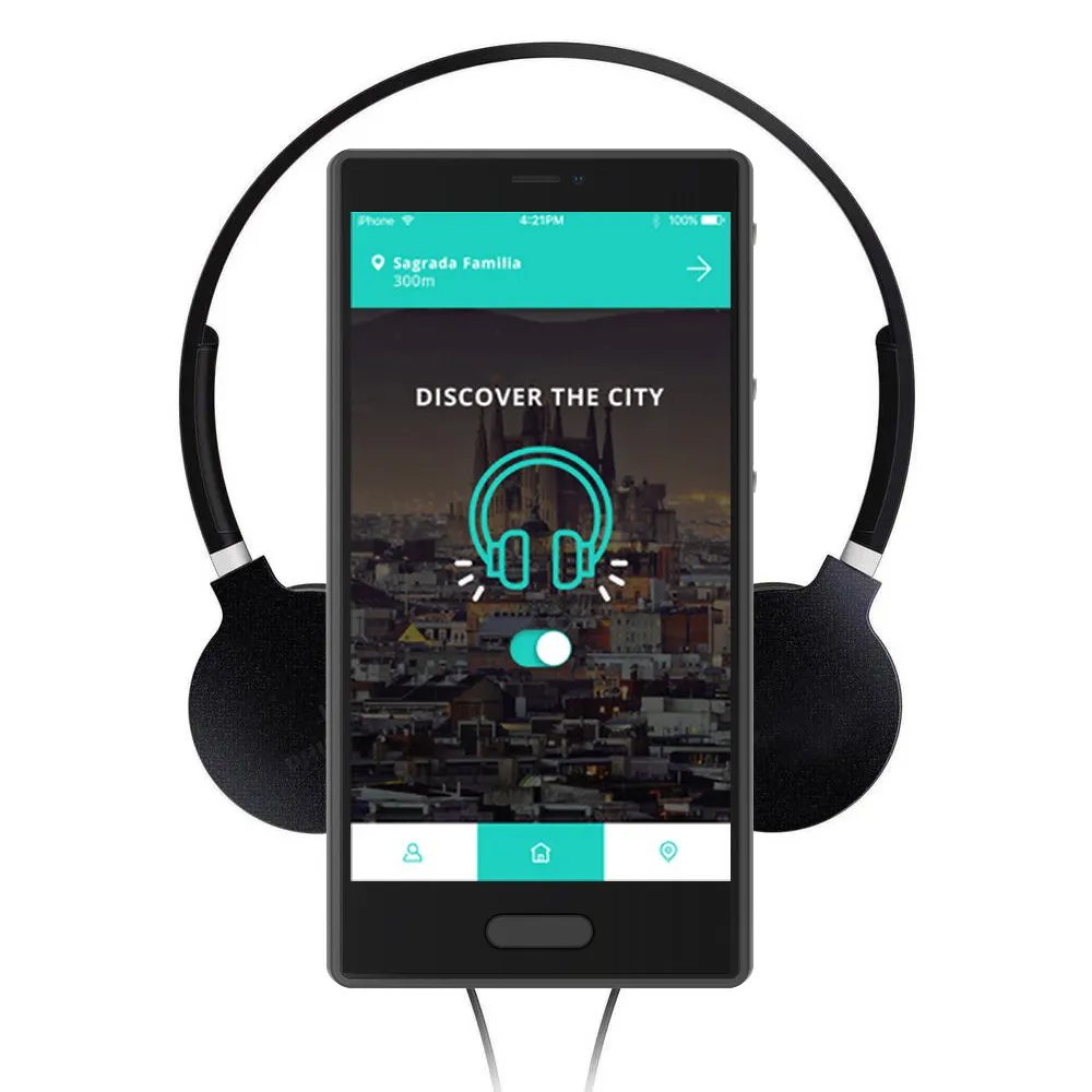 Système de guide touristique multimédia portable, lecteur de guide audio de téléphone intelligent personnalisé de 5.5 pouces, traducteur mobile Android de musée RFID