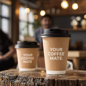 Vaso <span class=keywords><strong>de</strong></span> Papel Desechable Ecológico y Reciclable <span class=keywords><strong>de</strong></span> Doble Pared con Logotipo Personalizado <span class=keywords><strong>para</strong></span> Té y Café con Tapa <span class=keywords><strong>para</strong></span> Bebidas Calientes - Product Image 3