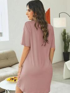 Pantaloncini <span class=keywords><strong>Oversize</strong></span> da <span class=keywords><strong>donna</strong></span> all'ingrosso <span class=keywords><strong>pigiama</strong></span> per il tempo libero morbido abbigliamento da notte Casual da <span class=keywords><strong>donna</strong></span> camicie da notte - Product Image 2