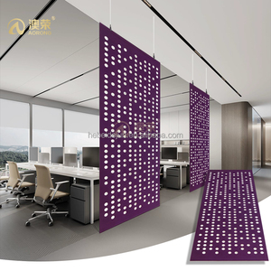 Divisor acústico insonorizado deslizante y suspendido, pantalla de fieltro PET de poliéster ahuecado, paneles de pared acústicos para interiores - Product Image 2