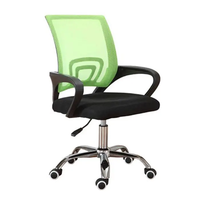 Chaise de bureau pivotante à réglage électrique au design contemporain, avec accoudoirs fixes et base métallique – Vente à prix réduit directement de l'usine