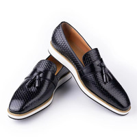 Chaussures décontractées en cuir véritable pour hommes, style britannique, résistantes à l'usure, pour le bureau et les occasions professionnelles
