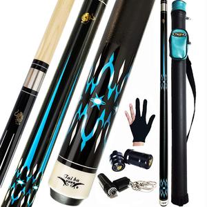 Queue de billard Tai Ba en 2 parties, 58 pouces, en érable canadien professionnel (21 oz), disponible en bleu, noir, rouge, gris ou vert - Product Image 6