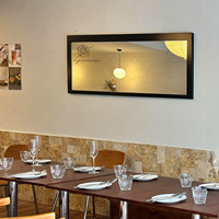 Specchio da Parete con Decorazione Artistica a Linee di Rose, Specchio con Citazione 'You Are Beautiful' Incorniciato per Soggiorno e Sala da Pranzo