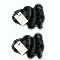 Mèches de cheveux brésiliens et vierges à double drawn, mèches de vison sans traitement, 100% naturelles, vente en gros