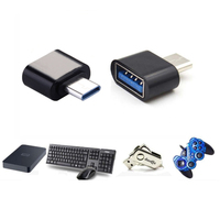 Konektor adaptor OTG, adaptor kabel Universal tipe-c ke USB 2.0 untuk ponsel USB2.0 Tipe C OTG
