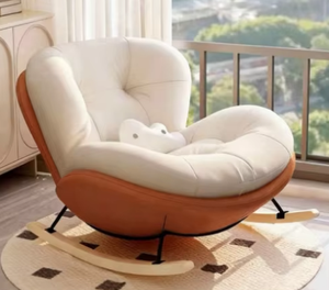 Fauteuil à bascule de luxe pour balcon, salon ou espace détente, fauteuil individuel en forme de coquille d'œuf - Product Image 2