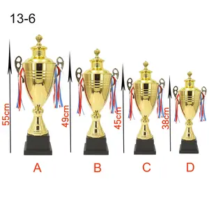 Trofeo Copa Deportes anuales Oro liso Plata Bronce Medallas con cuerda Trofeo de metal Copas Trofeo de bolos personalizado Copas
