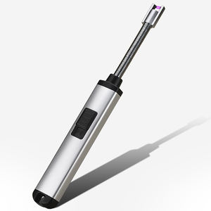 High Quality Wholesale Flameless Long Gas Stove 360-degree Rechargeable <b>Candle</b> Arc USB Lighter for Cigarettes Windproof Safety - Product Image 3