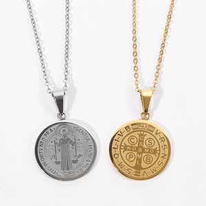 Collar <span class=keywords><strong>de</strong></span> Acero Inoxidable PVD con Dije <span class=keywords><strong>de</strong></span> Cruz <span class=keywords><strong>de</strong></span> Jesús, Cadena <span class=keywords><strong>de</strong></span> Joyería <span class=keywords><strong>de</strong></span> Moda <span class=keywords><strong>para</strong></span> <span class=keywords><strong>Hombre</strong></span> y Mujer con Jesús, Alta Calidad al por Mayor 2024 - Product Image 2